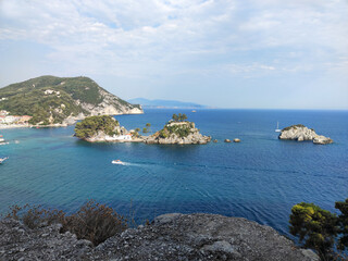 Fototapeta premium colorful Parga town in summer, Greece