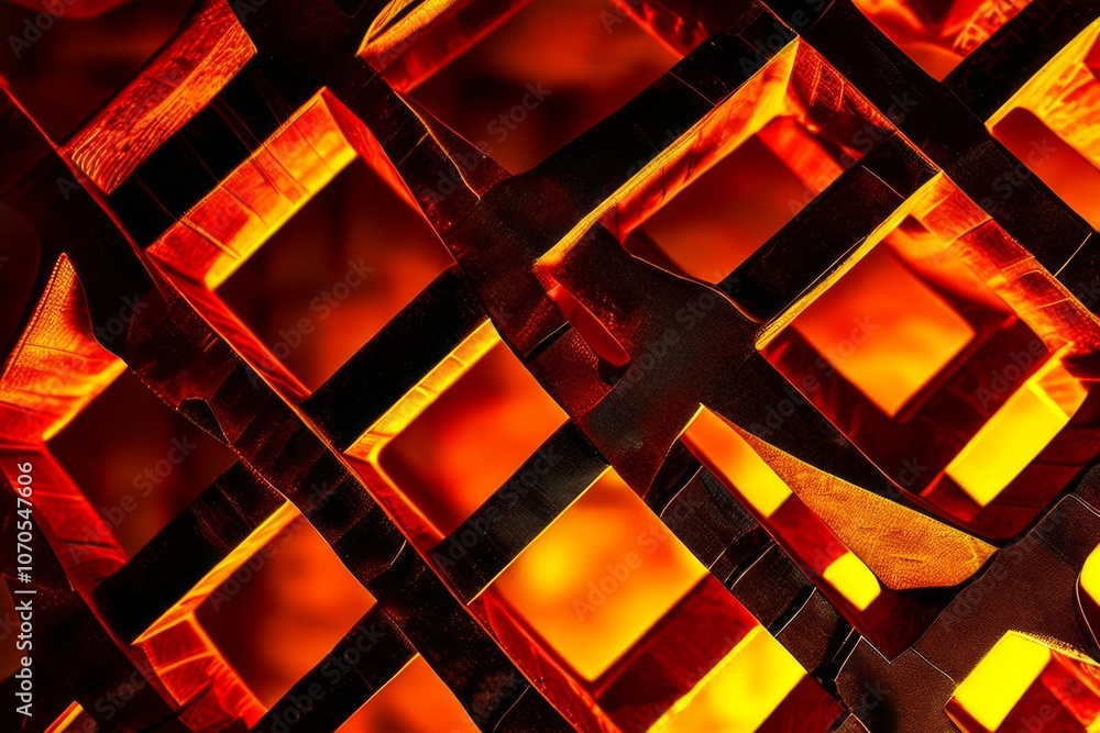 Poster lattice a three dimensional lattice structure showcasing texture