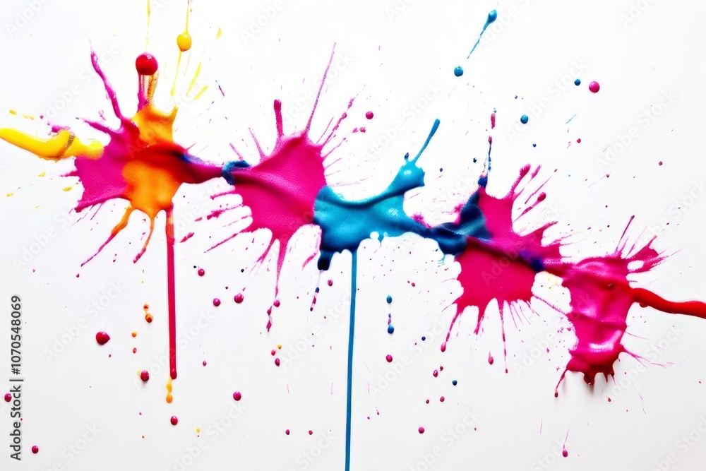 Poster linear splatter splatter forming a line or streak