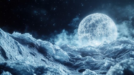 Mystical Moonlit Landscape