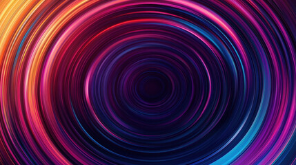 Obraz premium Vibrant rainbow gradient background in circular design, showcasing dynamic swirling colors that evoke sense of energy and movement