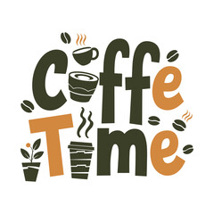 Coffee time is a fun and playful way to describe a coffee shop or cafe