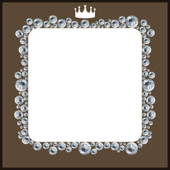 a jeweled frame