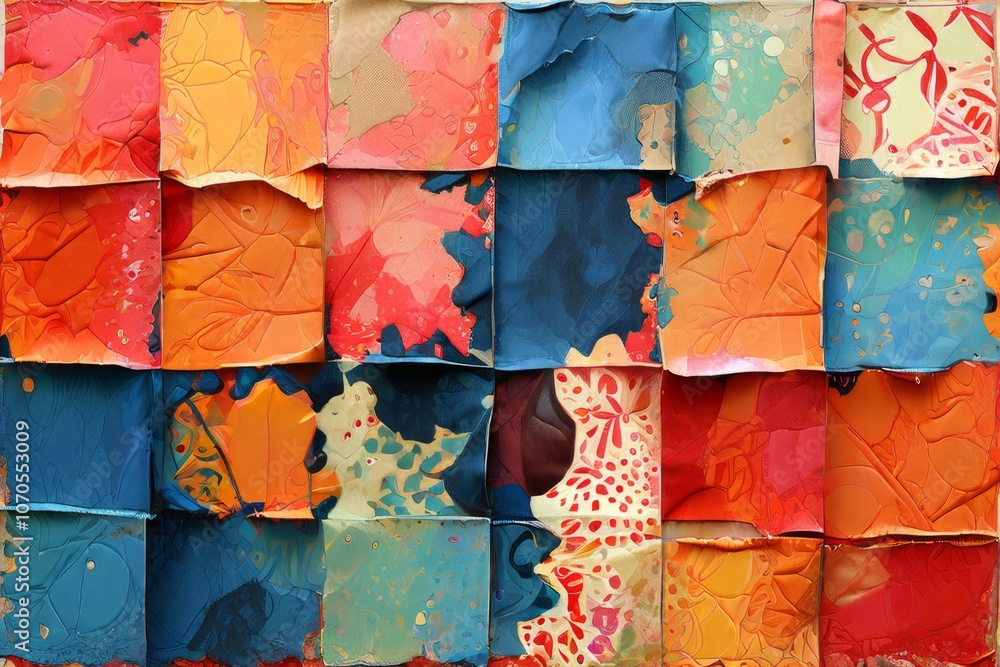 Poster paper patchwork a textured splatter featuring paper like pattern