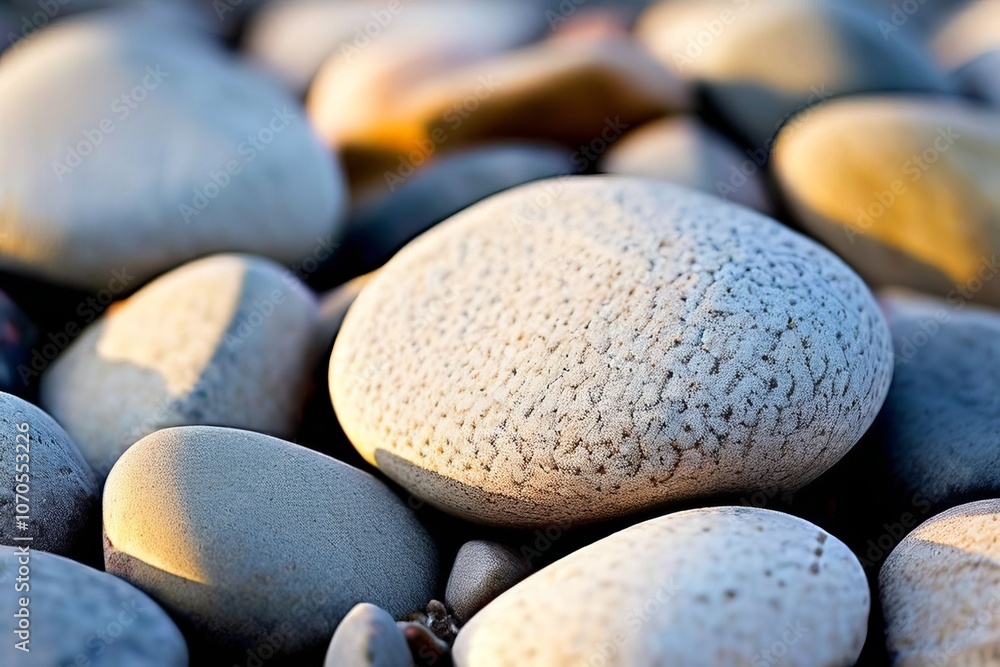 Poster pebble a pattern of stylized pebbles or small rocks often used i