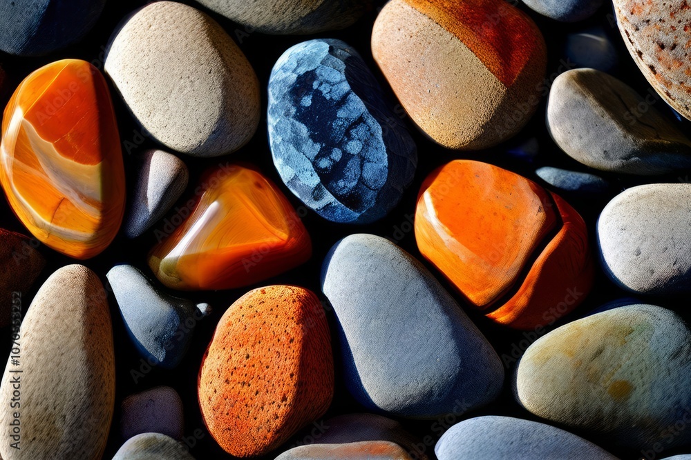 Poster pebble patterns the pattern of pebbles can resemble the partial