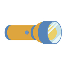 flashlight isolated on white background