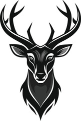 Naklejka premium deer head Vector Illustration