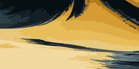 Vibrant Multicolor Abstract Background &ndash; Modern Flowing Texture with Yellow, Blue, and Pink Swirls. High-Resolution Dynamic Patterns for Digital and Artistic Designs. Bold Monochromatic and Multitone 