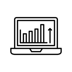 Stock Market Outline Icon, Vector illustration