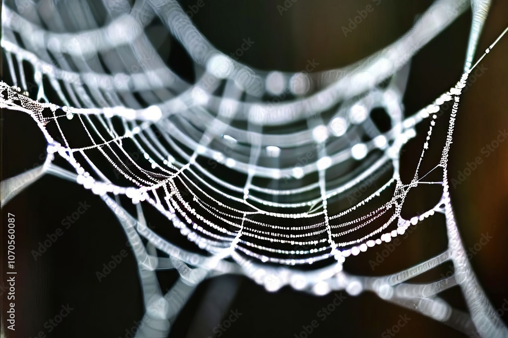 Poster spider web photogram a photogram of a spider web revealing its d