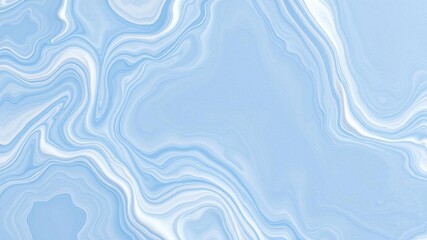 Obraz premium Abstract blue and white fluid lines creating intricate textures and gentle color transitions on wall, texture, intricate