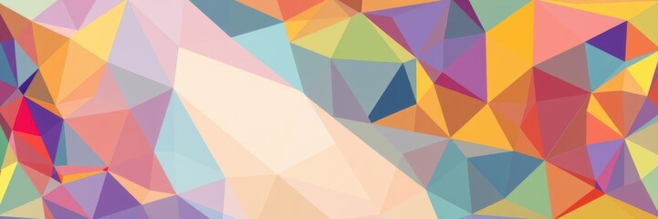 Obraz premium Abstract geometric triangle and polygon pattern with vibrant colors and interconnected lines, triangles, illustration