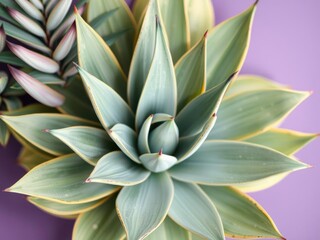 Agave leaves in soft pastel hues ideal for modern design projects, agave, vibrant