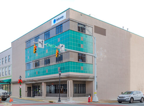 BURLINGTON, NC, USA-2 JAN 2023: Labcorp building in downtown.