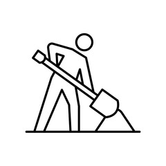 under construction icon sign vector