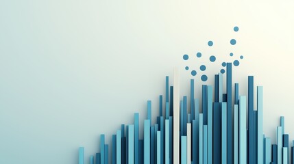 Obraz premium A horizontal bar graph with blue bars of varying lengths, representing data points, comparisons, and trends over time.