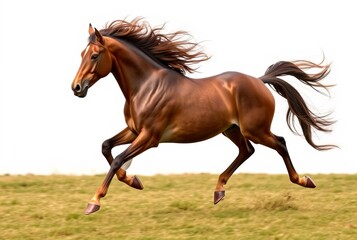 Horse HologramGalloping horse with flowing mane and tail showcas