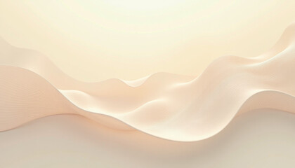 Fototapeta premium Delicate Beige Abstract Waves