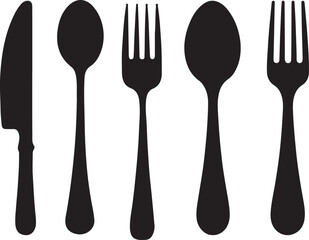 fork spoon and knife