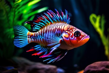 vibrant and aggressive fish that thrive in a species specific ta