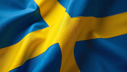 Fototapeta premium Majestic Swedish Flag