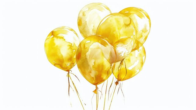 recommend clip art: Gold balloon bouquet clipart