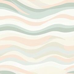 Abstract Background with Pastel-Colored Wavy Lines