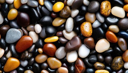 Macro shot of sand grains with delicate color variations
