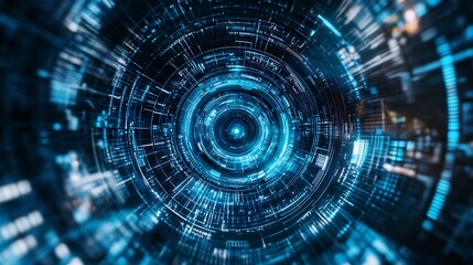 Fototapeta premium Holographic futuristic background