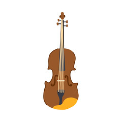 Fototapeta premium orchestra violin cartoon. performance musician, melody concert, notes practice orchestra violin sign. isolated symbol vector illustration