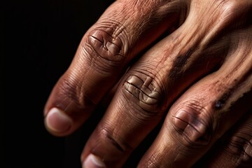 Fototapeta premium close up of a persons hands