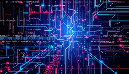 Technological breakthroughs in data visualization digital space infographic abstract environment close-up innovation
