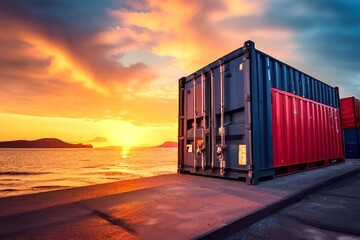 Obraz premium containerization with docker