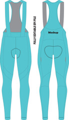  Cycling Bib Tights Mockup