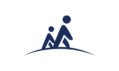 a graphic image with walking finger theme, white background. vector graphic base.