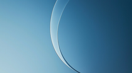 Blue arc wave minimalist background