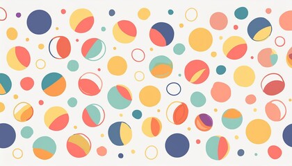 Abstract Colorful Circle Pattern Background
