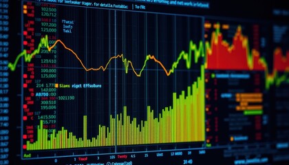 Naklejka premium Analyze market trends with data visualization techniques
