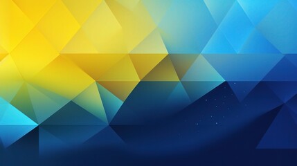 Obraz premium Vibrant Abstract Geometric Background in Blue and Yellow