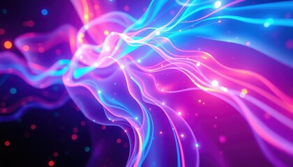 Explore vibrant abstract waves that captivate the imagination