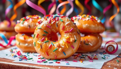 Celebrate with colorful sprinkled donuts for every occasion