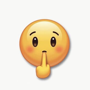 recommend clip art: Shhh, Be Quiet Emoji