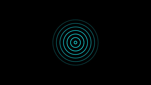 Radio wave signal illustration background. 4k illustration image icon .