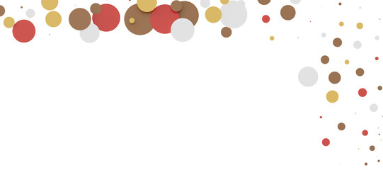 Multicolor confetti abstract background with a lot of falling pieces, isolated on a white background. Festive decorative tinsel element for design