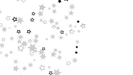 A close-up of a starry night sky, with bright, sparkling stars shining against the dark background.