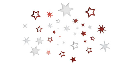 A simple yet beautiful design featuring red and white stars on a black background, creating a striking contrast and evoking a sense of wonder and celestial beauty.