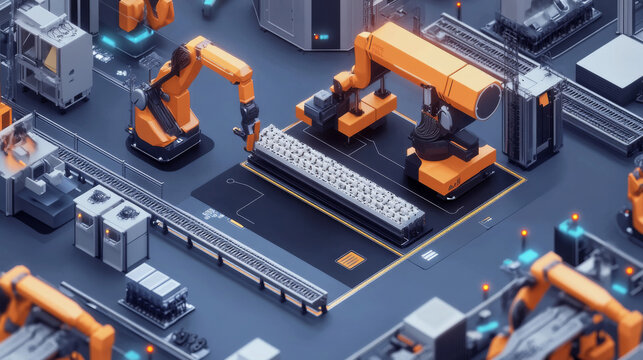 Intelligent manufacturing facility with AI-driven automation, robotics, and deep learning algorithms improving production outcomes