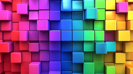 Bright rainbow-colored 3D 6.6 with a gradient backdrop
