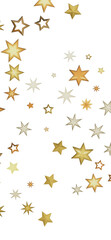 A digital illustration of gold stars against a black background, perfect for a celebration or holiday design.